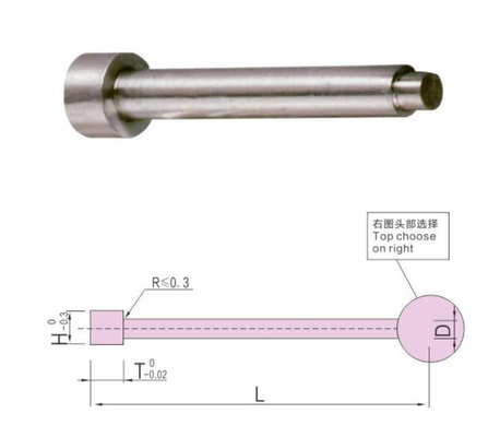 SUJ2 Plastic Injection Mold Parts Polishing Round Mold Core Pins For Die Casting Mold