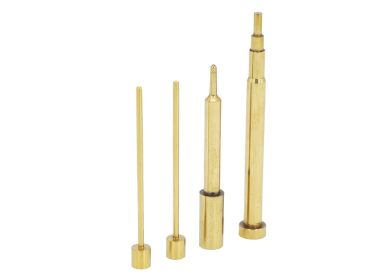 ASTM Plastic Mold Ejector Pin 1.2344 Mirror Polished Precision Mould Parts TiN Coating