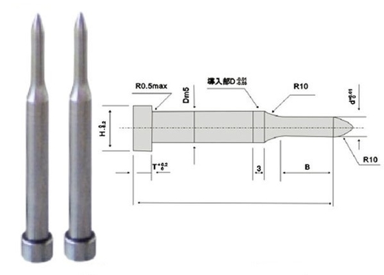 Alcrona Die Punch Pins SKH51 , Stamping Square Hole Punch Customized