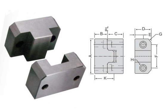 YK30 SKD11 Locating Block Standard Square Straight HRC 56 Interlocking Block Mold