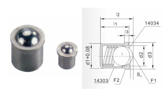 Allen Key Spring Ball Plunger Hexagon Key Type MISUMI 1.4305