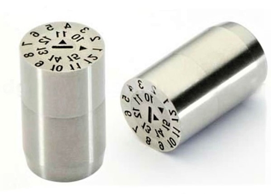 S136 HRC48-56 Precision Mold Parts , Year And Month Plastic Injection Mold Date Stamp