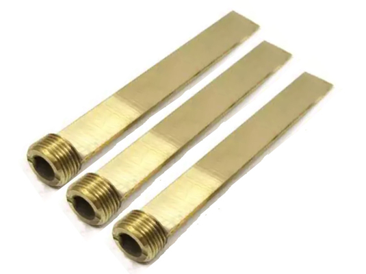 L50 L100 Precision Mold Parts Straight Brass Plug Baffles For Plastic Injection Mold