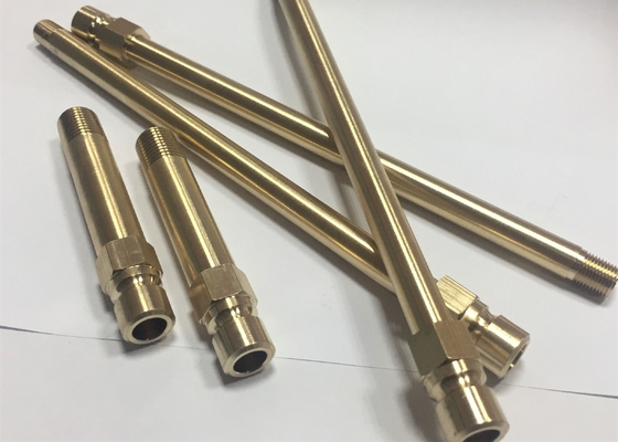 Brass Extension Nipple Fire Hose Adaptor Nipple With BSP NPT Thread DME Mold Parts