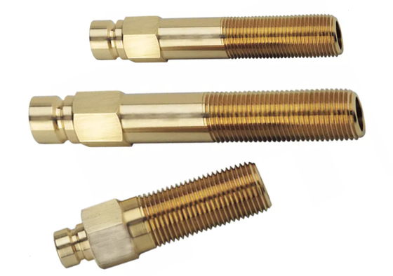 Brass Precision Mold Parts Extension Nipple Pipe Fittings
