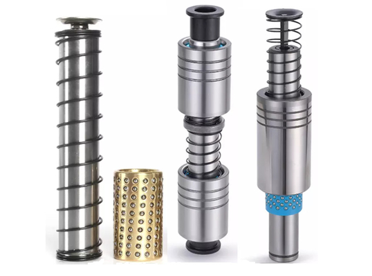 SUJ2 Nitride Guide Post Set , Friction Bearing Support Pins Tension Rod