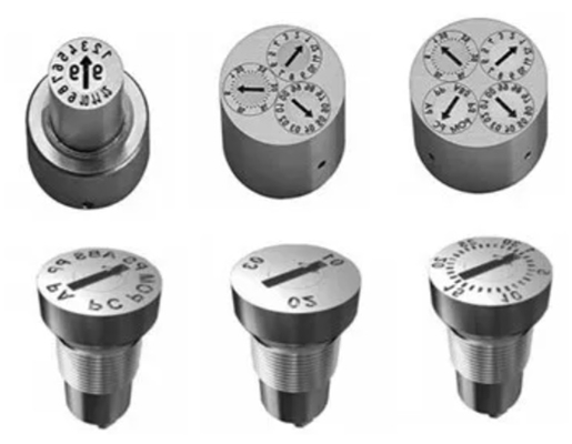 S136 Hasco Straight Core Pin , Injection Molding Ejector Pins With Engraving Date Marker Date